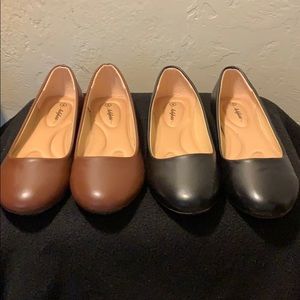 2 pairs of girls flats!!